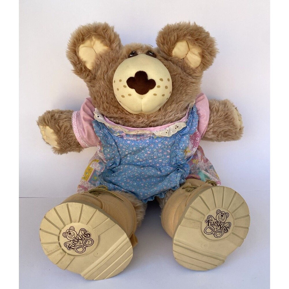 Boone Furskin Plush Bear Xavier Roberts 1984 Teddy Bear with Outfit and Boots